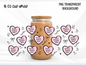But First Coffee & Books Glass Can Wrap PNG, Girly Bookish Cup Wrap, Reader PNG