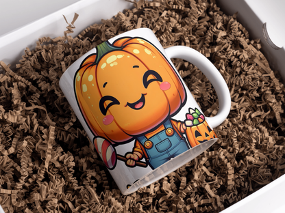 Cute Halloween Characters PNG Bundle, Kawaii Spooky Clipart Graphics