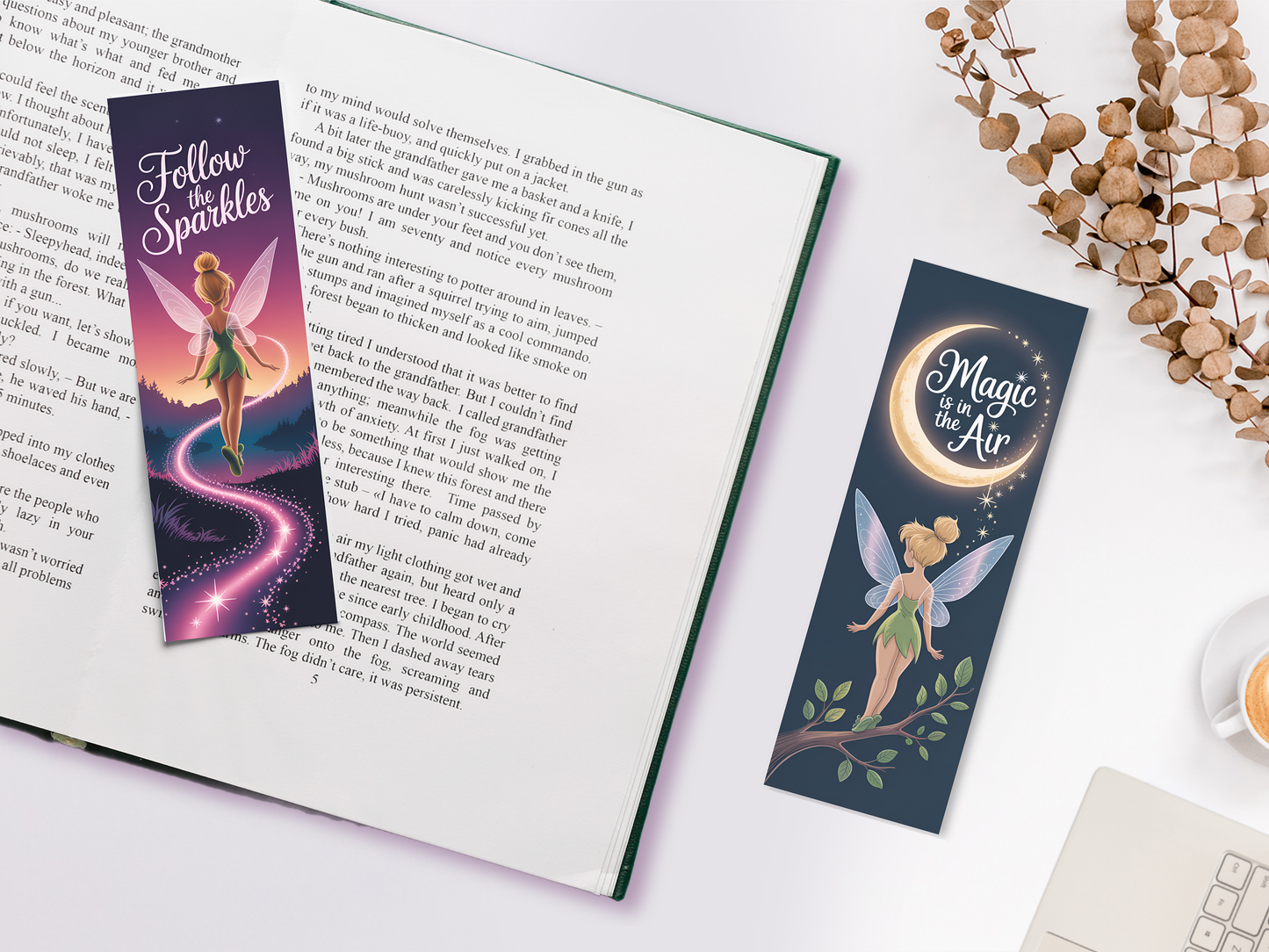 Printable Fairy Bookmarks Bundle, Magical Fantasy Bookmark Set