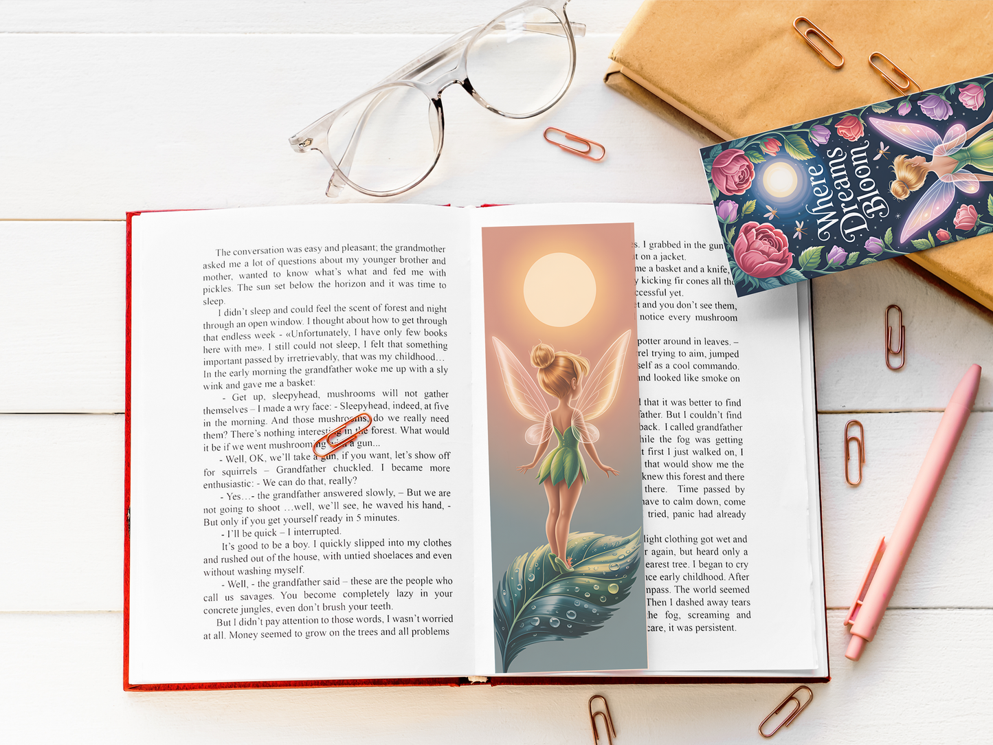 Printable Fairy Bookmarks Bundle, Magical Fantasy Bookmark Set