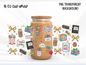 Teacher Life 16oz Glass Can Wrap PNG, Colorful Teacher Cup Wrap, School wrap PNG