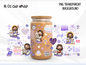 Jesus Loves You Glass Can Wrap PNG, Christian Faith Cup Wrap, Bible Libbey Design