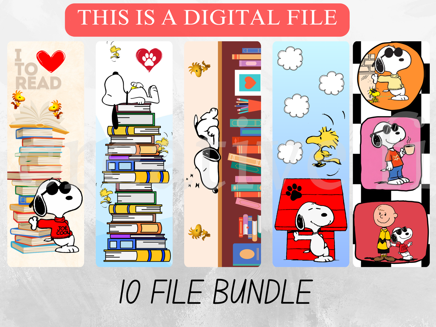 Printable Dog Bookmarks Bundle, Cute Beagle Reading Bookmarks
