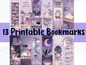 13 Printable Fantasy Bookmarks Bundle, Dragon Reader Bookmark Set