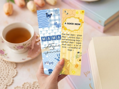 12 Printable Mom Bookmarks Bundle, Motherhood Affirmation Bookmark Set