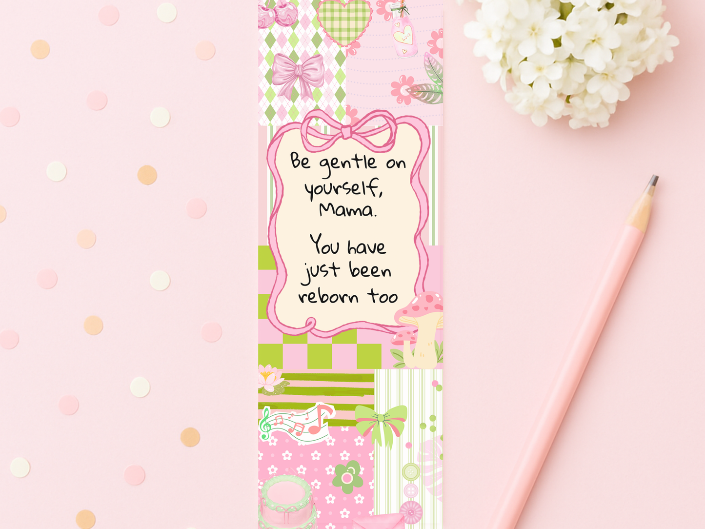 12 Printable Mom Bookmarks Bundle, Motherhood Affirmation Bookmark Set