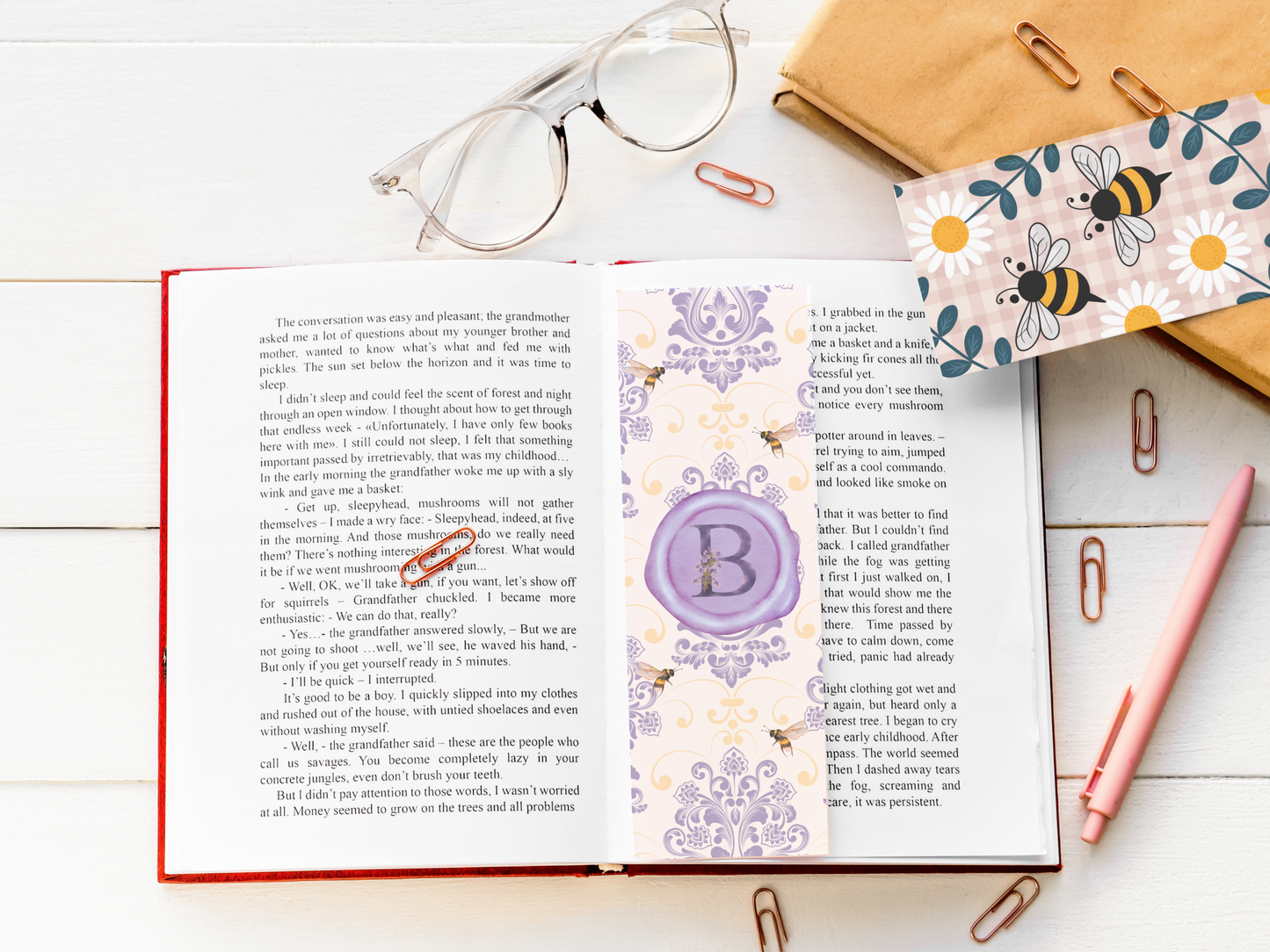 17 Printable Highland Cow Bookmarks Bundle, Cute Reading Cow Bookmark Set