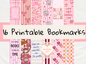 16 Printable Book Lover Bookmarks Bundle