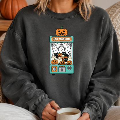 Boo Machine PNG, Halloween Claw Machine T-Shirt Design, Cute Spooky Sublimation Graphic