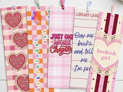 16 Printable Book Lover Bookmarks Bundle