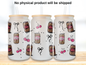 Leopard Soda Cherry 16oz Glass Can Wrap PNG, Pink Cherry Cup Wrap, Coquette Libbey Design