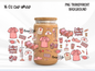 Nurse Life 16oz Glass Can Wrap PNG, Pink Medical Cup Wrap, Coffee Scrubs Repeat Libbey Design