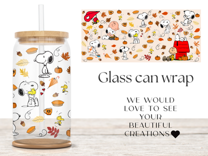 Cute Fall Dog Wrap PNG, Autumn Puppy Pumpkin design