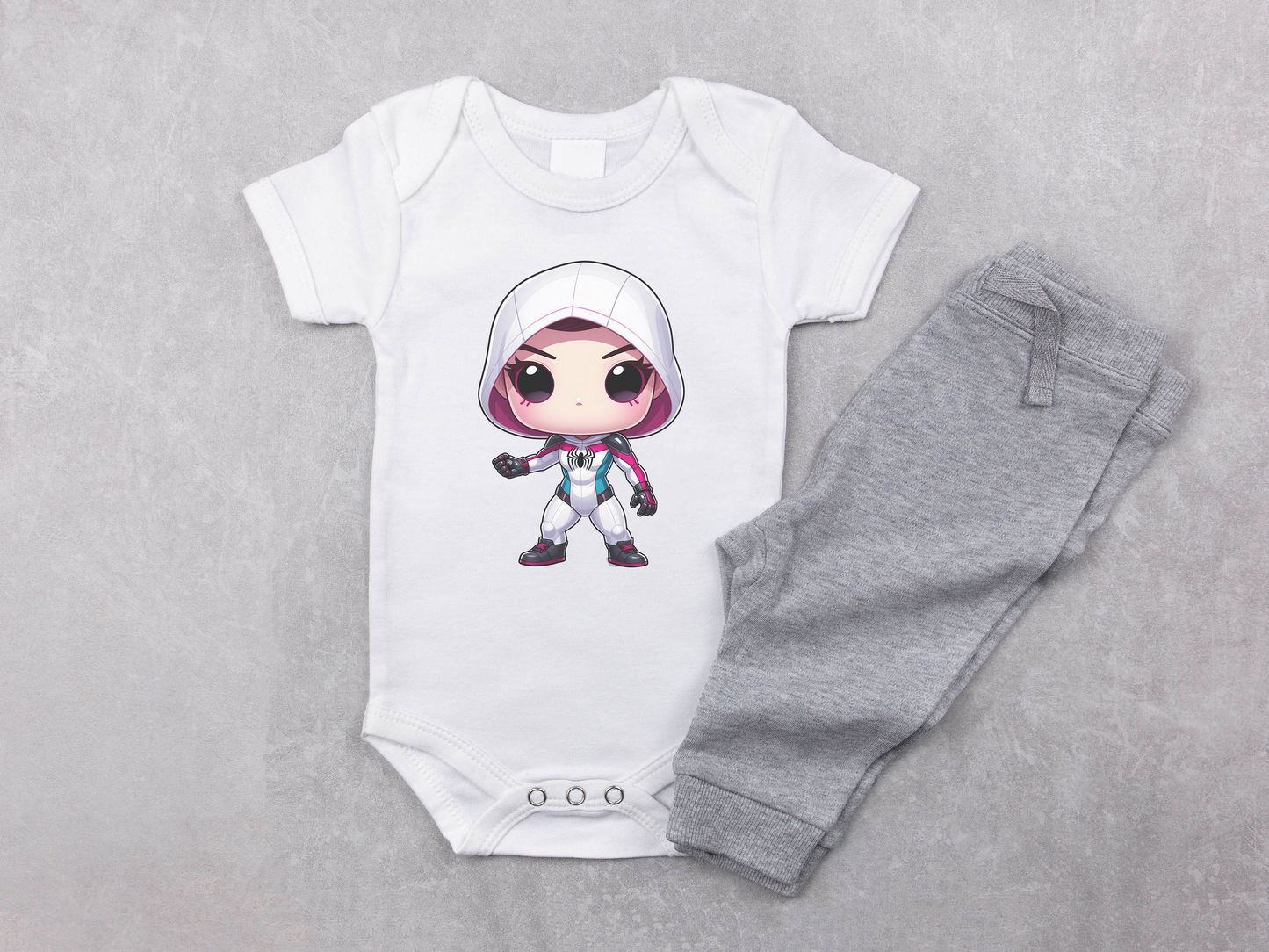 Superhero PNG Clipart Bundle, Comic Hero Chibi Character Graphics