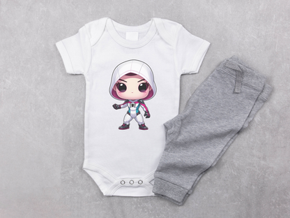 Superhero PNG Clipart Bundle, Comic Hero Chibi Character Graphics