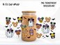 Halloween Snack Glass Can Wrap PNG, Ghost Treat Cup Wrap