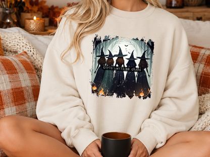 Girls Will Be Girls PNG, Witch Coven Halloween T-Shirt Design, Gothic Friendship Graphic