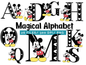 Magical Alphabet PNG Bundle, Cartoon Letter Clipart A-Z Graphics