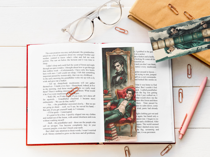 16 Printable Horror Bookmarks Bundle, Gothic Classic Literature Bookmark Set