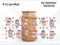 Cherry Soda Glass Can Wrap PNG, Cute Soda Can Cup Wrap