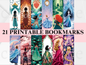 Printable Princess Bookmarks Bundle, Fairytale Bookmark Set