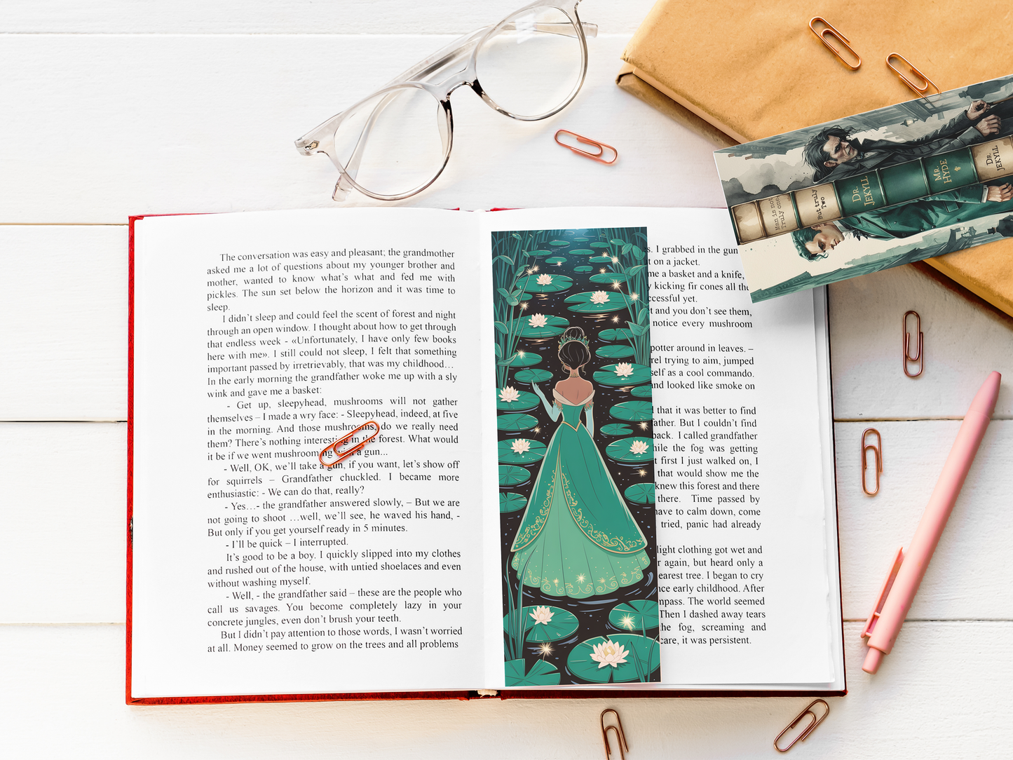 Printable Princess Bookmarks Bundle, Fairytale Bookmark Set