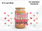 Girlie Style Candy Hearts 16oz Cup Wrap PNG, Pop Music Can design