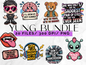 Alt Punk Quote PNG Clipart Bundle, Edgy Music Sticker Graphics